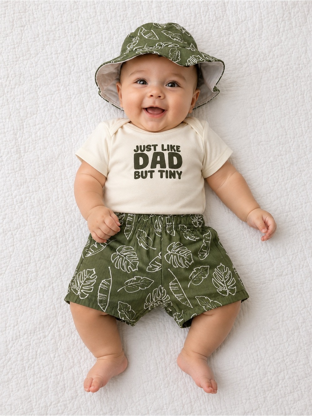 NWT Baby Essentials baby boy 3-piece gauze cotton outfit 6M